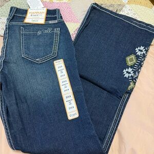 Hannah Women's Dark Blue Boot Cut Jeans